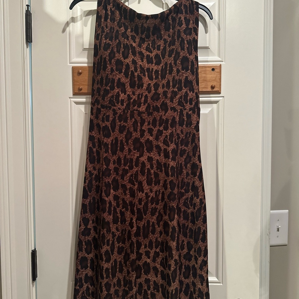 Lauren Ralph Lauren Leopard Print Backless Dress